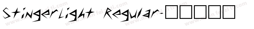 StingerLight Regular字体转换